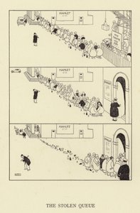 Der gestohlene Queue von William Heath Robinson