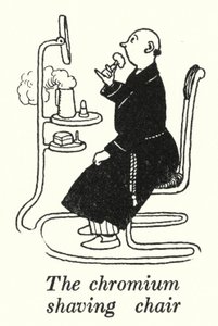 Der Chrom-Rasierstuhl von William Heath Robinson