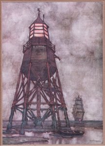 Die Küstenlichter Englands von William Heath Robinson