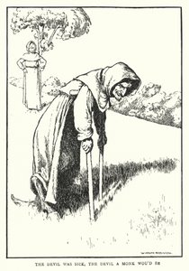 Der Teufel war krank, der Teufel wollte ein Mönch sein von William Heath Robinson