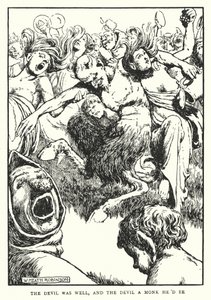 Der Teufel war gesund, und der Teufel wollte kein Mönch sein von William Heath Robinson