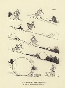 Das Loch im Sporran, eine Geschichte von wachsendem Interesse von William Heath Robinson