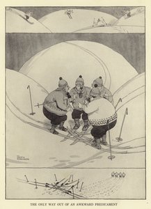Der einzige Ausweg aus einer unangenehmen Lage von William Heath Robinson