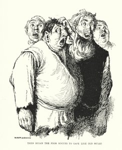Dann begannen die armen Schurken zu gähnen wie alte Maultiere von William Heath Robinson