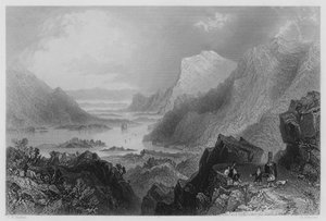 Zugang zu Killarney von der Kenmare Road (Stich) von William Henry (after) Bartlett