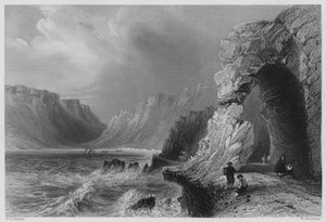 Glenariff, County Antrim (Stich) von William Henry (after) Bartlett
