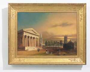 Gotische Kirche, New Haven von William Henry (after) Bartlett