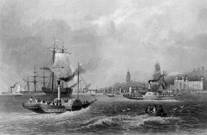 Gravesend, graviert von Henry Adlard, ca. 1830 (Stich)