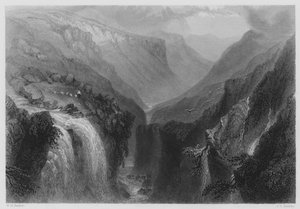 Kopf von Glenmalure, County Wicklow (Stich) von William Henry (after) Bartlett