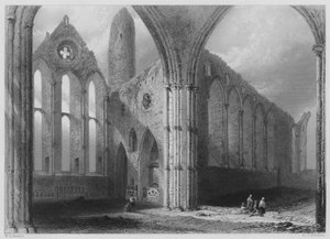 Innenraum der Abtei von Cashel (Gravur) von William Henry (after) Bartlett