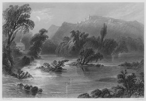 Das Treffen der Wasser, Tal von Ovoca von William Henry (after) Bartlett
