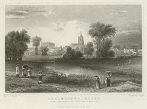 Chelmsford, Essex, von Springfield Hill, nahe den Kiesgruben von William Henry Bartlett