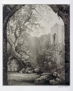 Cliffords Tower, York, Innenansicht von William Henry Bartlett