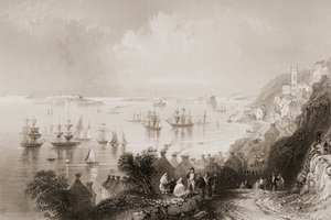 Cobh Hafen, Cork, Irland, aus 