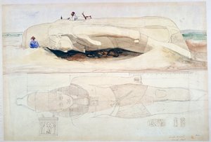 Koloss von Ramses II., Memphis, 1845