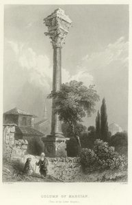 Säule des Marcian, Konstantinopel von William Henry Bartlett