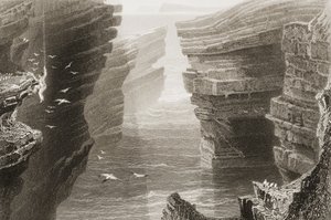 Bucht in Mal Bay, County Clare, Irland, aus 