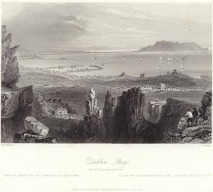 Dublin Bay von den Kingstown-Steinbrüchen von William Henry Bartlett