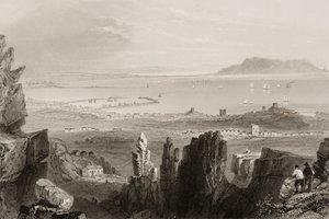 Dublin Bay von den Kingstown-Steinbrüchen, aus 