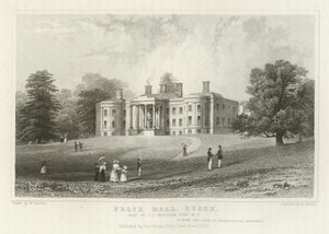 Felix Hall, Essex, Sitz von C. C. Western, Esquire, MP von William Henry Bartlett