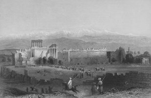 Gesamtansicht von Balbec und Anti-Libanon