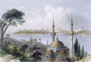 Gesamtansicht von Konstantinopel von Scutari aus, ca. 1850