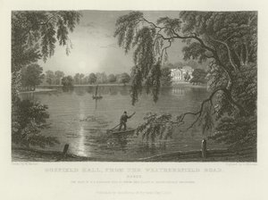 Gosfield Hall, von der Weathersfield Road, Essex, der Sitz von E. G. Barnard, Esquire von William Henry Bartlett