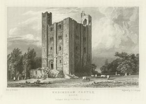 Hedingham Castle, Essex von William Henry Bartlett