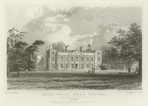 Hill-Hall, bei Epping, der Sitz von Sir William Smyth, Essex von William Henry Bartlett
