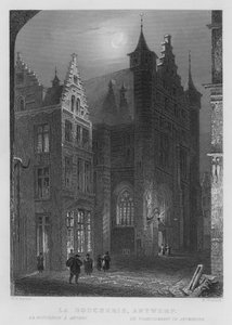 La Boucherie, Antwerpen von William Henry Bartlett
