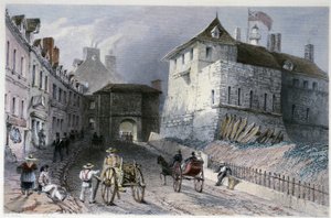 Das Tor „Priscott Gate“ in Quebec City, Kanada - in „Canadian Scenery illustrated“ von William Henri Barlett, ed. George Virtue von William Henry Bartlett