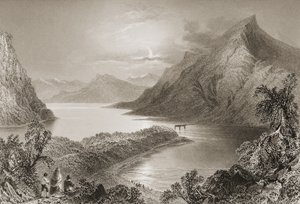 Lough Inagh, Connemara, County Galway, aus 