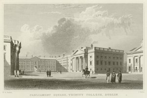 Parlamentsplatz in Dublin von William Henry Bartlett