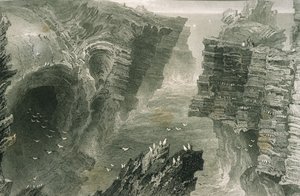 Puffin Hole in Kilkee, County Clare, Irland, aus 