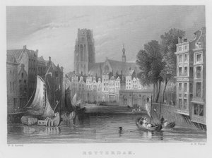 Rotterdam (Stich) von William Henry Bartlett