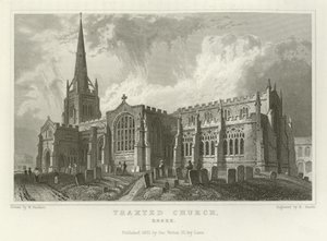 Kirche von Thaxted, Essex von William Henry Bartlett