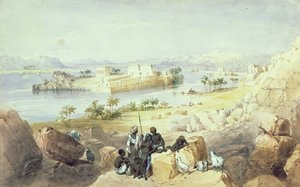 Die Insel Philae, Blick auf den Nil
