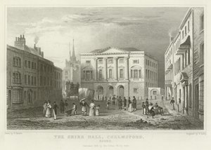 Das Shire Hall, Chelmsford, Essex von William Henry Bartlett
