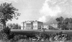 Thorndon Hall, Essex, graviert von Henry Adland, 1831