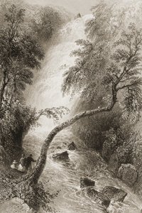 Turc-Wasserfall, County Killarney, Irland, aus 