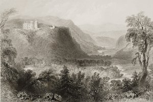Tal von Avoca, County Wicklow, Irland, aus 