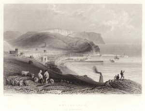 Whitehaven, (mit St Bees-head) von William Henry Bartlett