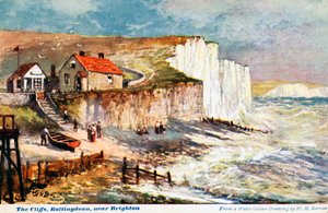 Die Klippen, Rottingdean, bei Brighton, 1905 von William Henry Borrow