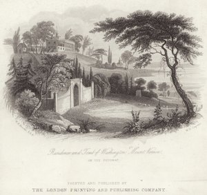 Wohnsitz des Grabes von George Washington in Mount Vernon von William Henry Brooke