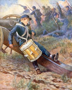 "Er kroch hinter eine Kanone und wurde blasser und blasser"