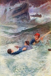 Kampf im wilden Meer von William Henry Charles Groome