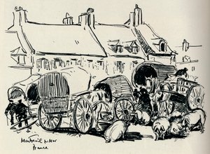 Montreuil-Sur-Mer, Frankreich von William Henry Charlton