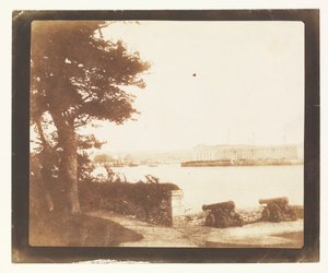 Royal William Victualling Yard, Plymouth, von Mount Edgecumbe von William Henry Fox Talbot