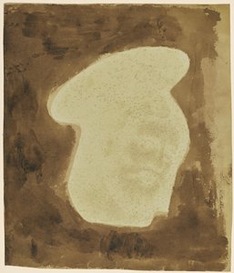 Der Kopf Christi von einem Gemälde auf Glas von William Henry Fox Talbot