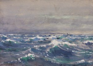 Auf dem Dampfer Bremen, vor Nova Scotia von William Henry Holmes